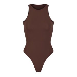 21. Skims fits everybody high neck bodysuit in Cocoa NWT size small